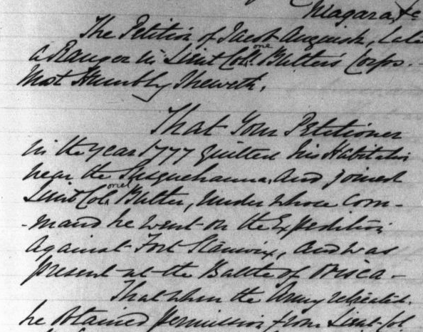 A Loyalist’s Request for Assistance in the Haldimand Papers